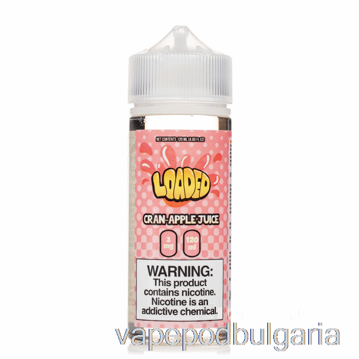 Vape 10000 Дръпки Cran Apple - заредена електронна течност - Ruthless - 120ml 0mg